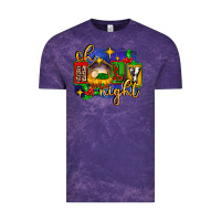 Cloud Purple oh holy night with baby jesus for christmas Vintage Tee - MaliasSmallBusiness