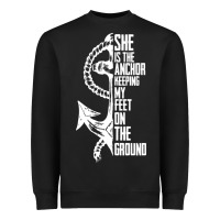 Black she is the anchor keeping my feet on the ground Heavyweight Sweatshirt - Bettercallsaul