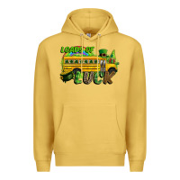 Antique Gold Loads of luck School bus Premium Hoodie - CowGirlArtShop