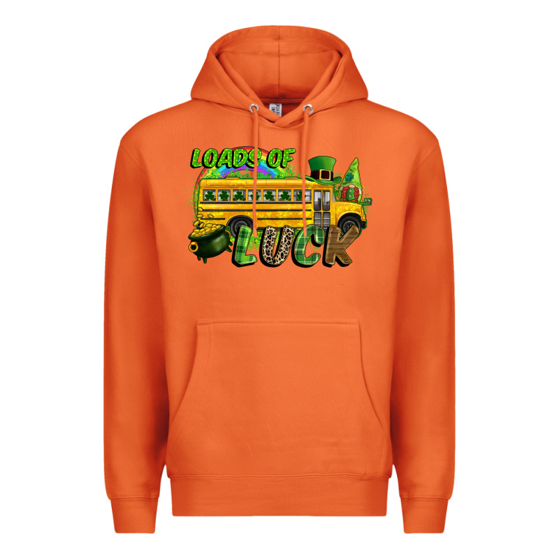 Loads Of Luck School Bus Premium Hoodie by CowGirlArtShop | Teevron