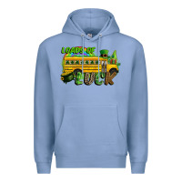 Colony Blue Loads of luck School bus Premium Hoodie - CowGirlArtShop