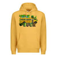 Mustard Loads of luck School bus Premium Hoodie - CowGirlArtShop