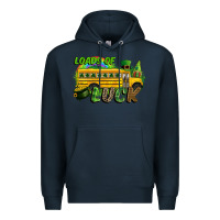Navy Loads of luck School bus Premium Hoodie - CowGirlArtShop