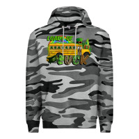 Slate Camo Loads of luck School bus Premium Hoodie - CowGirlArtShop