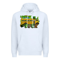 White Loads of luck School bus Premium Hoodie - CowGirlArtShop