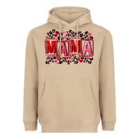 Mushroom Pink leopard mama Heavyweight Hoodie - FaDigitalArtStudio