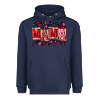 Navy Pink leopard mama Heavyweight Hoodie - FaDigitalArtStudio