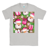 Moon Dust christmas santa claus and gift box seamless pattern bbs Classic Tee - BundleAndBundleShop