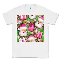 White christmas santa claus and gift box seamless pattern bbs Classic Tee - BundleAndBundleShop