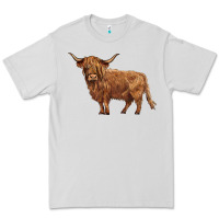 Dove Grey highland cow Premium Tee - BarkalooDesign