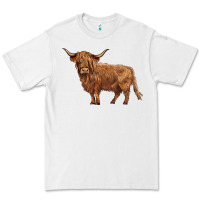 White highland cow Premium Tee - BarkalooDesign