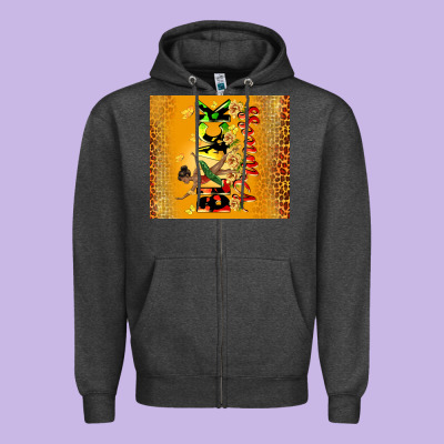 Black Princess Zipper Hoodie Designed By Cowgirlartshop