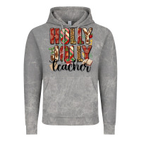 Cloud Rock holly jolly teacher Vintage Hoodie - MaliasSmallBusiness