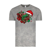 Santa Paws Christmas Heart Vintage Tee | Teevron