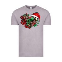Vintage Zinc santa paws christmas heart Vintage Tee - MaliasSmallBusiness