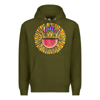 Army Green hello summer Premium Hoodie - JahusDesignShop