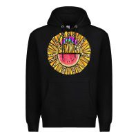 Black hello summer Premium Hoodie - JahusDesignShop