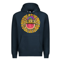 Navy hello summer Premium Hoodie - JahusDesignShop