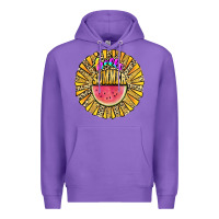 Purple hello summer Premium Hoodie - JahusDesignShop