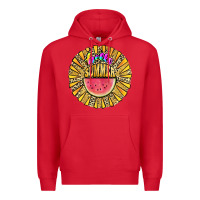 Red hello summer Premium Hoodie - JahusDesignShop