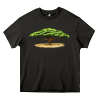 Asphalt acacia tree Heavy Core Tee - LillyAllenDesigns