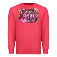 Cardinal Nobody fights alone Cancer Premium Sweatshirt - FaDigitalArtStudio