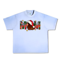 Grape Ice Western Mom With Woman In Santa Hat Urban Heavy Tee - BundleAndBundleShop