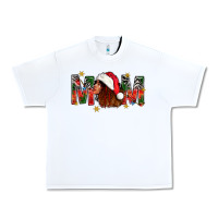 White Western Mom With Woman In Santa Hat Urban Heavy Tee - BundleAndBundleShop