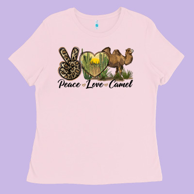 Peace Love Camel Ladies Tee Designed By Lillyallendesigns