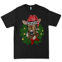 Black christmas wreath baby calf Premium Tee - BarkalooDesign