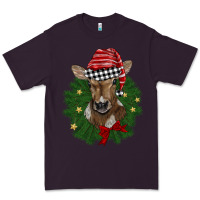 Plum christmas wreath baby calf Premium Tee - BarkalooDesign
