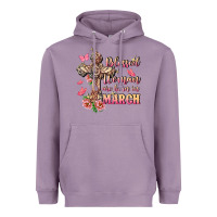 Lavender Blessed women are born in March Heavyweight Hoodie - FaDigitalArtStudio