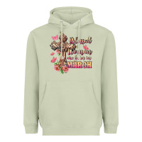 Matcha Blessed women are born in March Heavyweight Hoodie - FaDigitalArtStudio