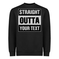 Black Straight Outta Your Text Heavyweight Sweatshirt - Bettercallsaul
