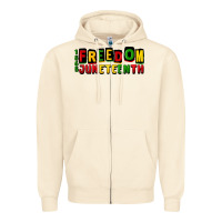 Sandshell freedom juneteenth Zipper Hoodie - CowGirlArtShop