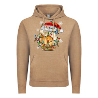 Vintage Coffee christmas beer Vintage Hoodie - MaliasSmallBusiness