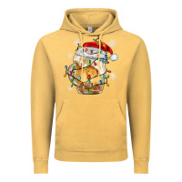 Vintage Mustard christmas beer Vintage Hoodie - MaliasSmallBusiness