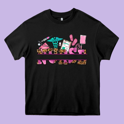 Nurse Custom Name Heavy Core Tee Designed By Adodesignshop