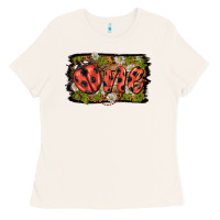Bone ladybug one background Ladies Tee - BarkalooDesign