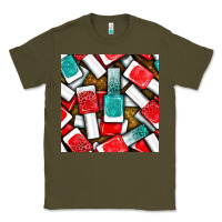 Army Green nail polish with glitter seamless pattern bbs Classic Tee - BundleAndBundleShop