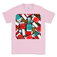 Bubblegum Pink nail polish with glitter seamless pattern bbs Classic Tee - BundleAndBundleShop