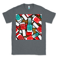 Charcoal Heather nail polish with glitter seamless pattern bbs Classic Tee - BundleAndBundleShop