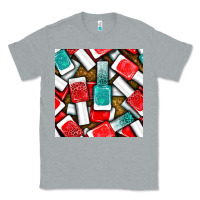 Heather Grey nail polish with glitter seamless pattern bbs Classic Tee - BundleAndBundleShop