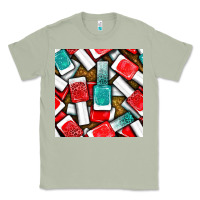 Matcha nail polish with glitter seamless pattern bbs Classic Tee - BundleAndBundleShop
