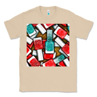 Mushroom nail polish with glitter seamless pattern bbs Classic Tee - BundleAndBundleShop