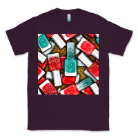 Plum nail polish with glitter seamless pattern bbs Classic Tee - BundleAndBundleShop