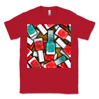 Red nail polish with glitter seamless pattern bbs Classic Tee - BundleAndBundleShop