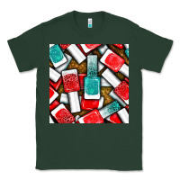 Sports Green nail polish with glitter seamless pattern bbs Classic Tee - BundleAndBundleShop