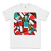 White nail polish with glitter seamless pattern bbs Classic Tee - BundleAndBundleShop