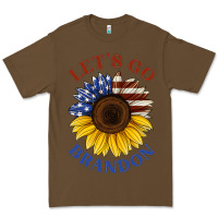 Cacao American flag sunflower Premium Tee - Jasminsmagicworld
